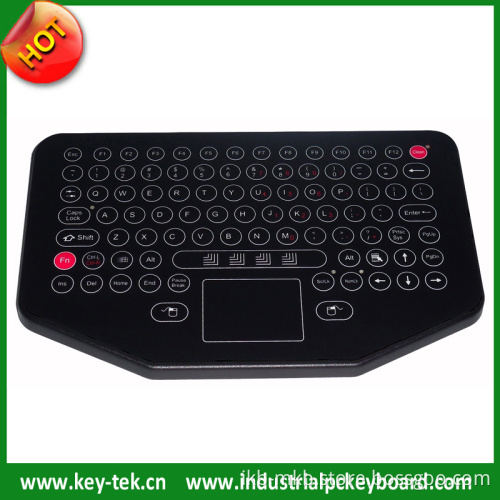 IP65 Dynamic Industrial Membrane Keyboard with Integrated Touchpad